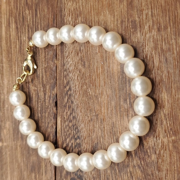 B2807 embrace of love faux‎ pearl bracelet